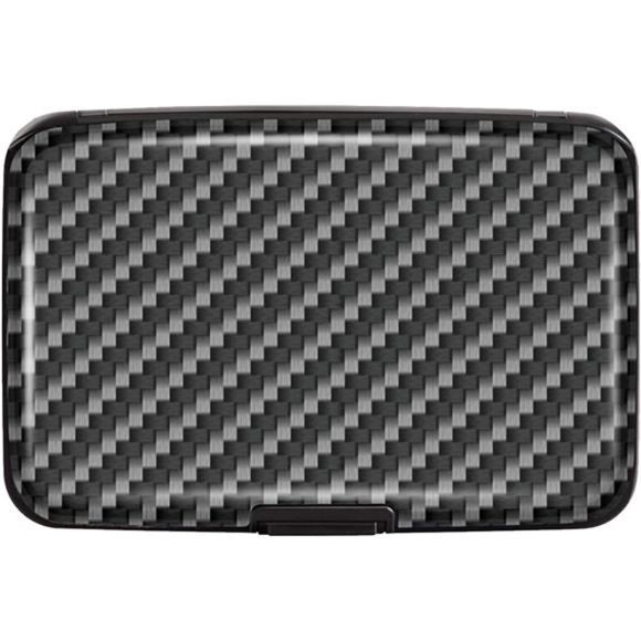 Mini Credit Card Holder, RFID Blocking Slim Hard Card Case ID Case Travel Wallet - Picture 2 of 8